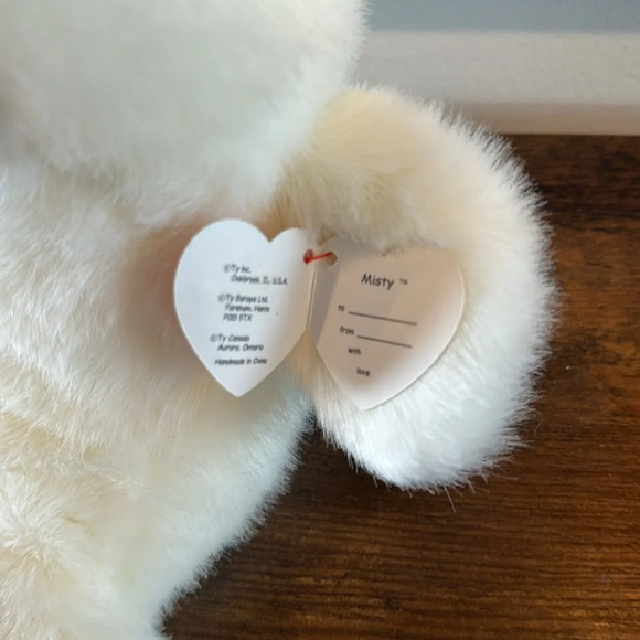 VTG Ty Classic Misty the Arctic Seal Plush Beanie Baby Stuffed Animal 11" 1997 - Picture 5 of 8